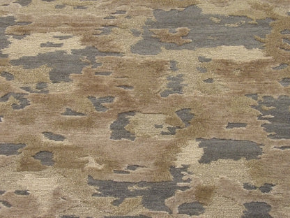 Modern Tibetan Abstract 3'0" x 5'0" Hand-knotted Rug - w155