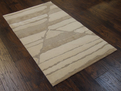 Tibetan Modern Design 3'0"x5'0" Hand-knotted Rug -w157