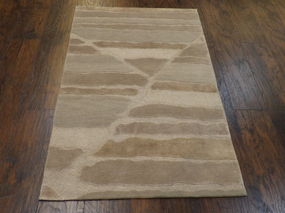 Modern Abstract Design 3x5 Hand-knotted Rug - w160