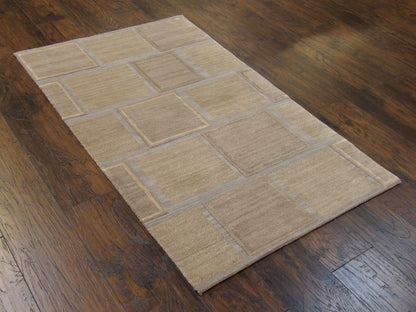 Modern 3x5 Hand-knotted Rug - w165