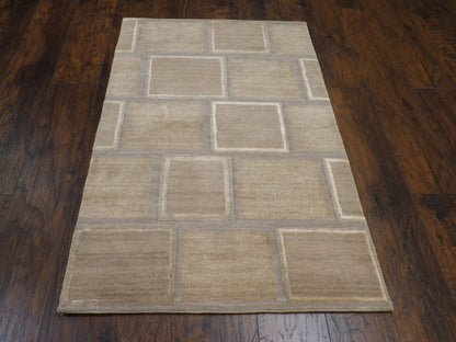 Modern 3x5 Hand-knotted Rug - w165