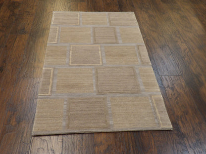 Modern 3x5 Hand-knotted Rug - w165