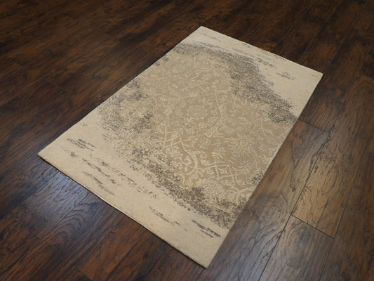Modern Tibetan Sari Night Design Hand-knotted Rug 3 x 5 - w166