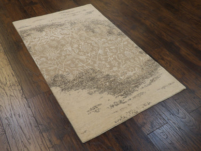 Modern Tibetan Sari Night Design Hand-knotted Rug 3 x 5 - w166