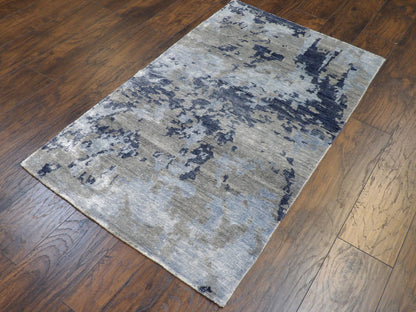 Modern Tibetan Abstract Design 3 x 5 Hand-knotted Rug - w167