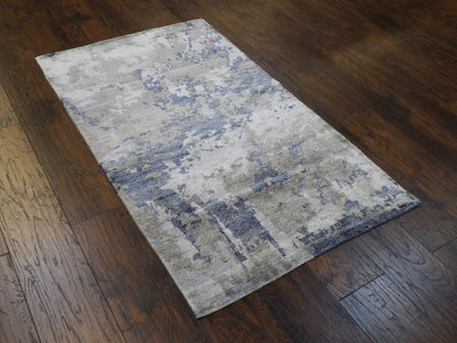 Modern Tibetan Abstract Design 3 x 5 Hand-knotted Rug - w167