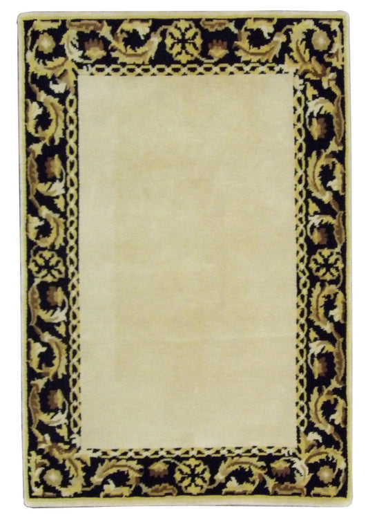 European Abusson 3'0"x5'0" Hand-knotted Rug -w170
