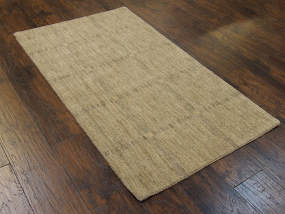 Modern Loom-Knotted 3'0"x5'0" Loom-knotted Rug -w173