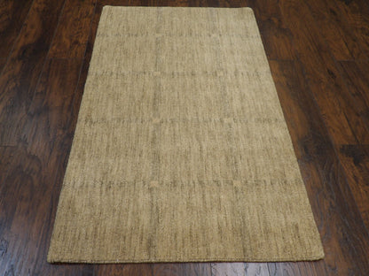 Modern Loom-Knotted 3'0"x5'0" Loom-knotted Rug -w173