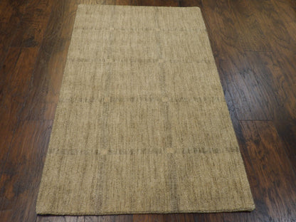 Modern Loom-Knotted 3'0"x5'0" Loom-knotted Rug -w173