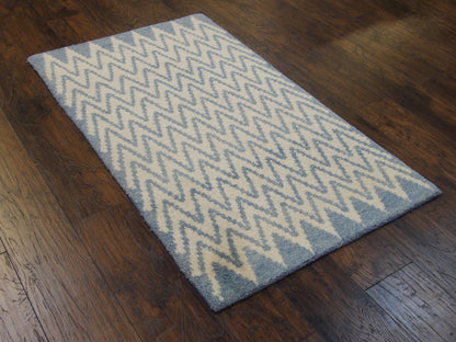 Moroccan 3'0"x5'0" Hand-knotted Rug -w174