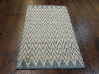 Moroccan 3'0"x5'0" Hand-knotted Rug -w174