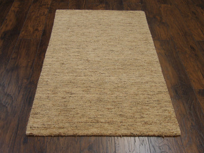 Modern Loom-Knotted 3'0"x5'0" Loom-knotted Rug -w176