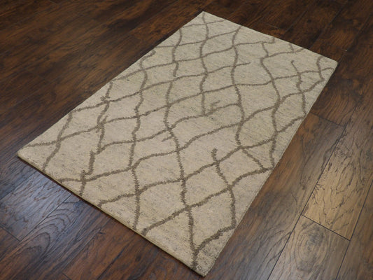 Moroccan Tibetan Weave Design Hand-knotted Rug 3 x 5 - w179