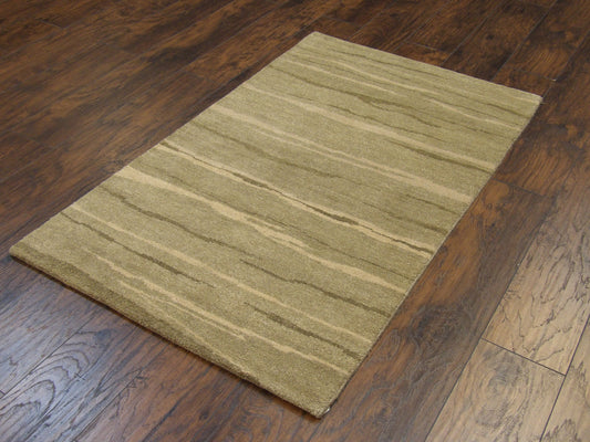 Modern 3'0"x5'0" Hand-knotted Rug -w180