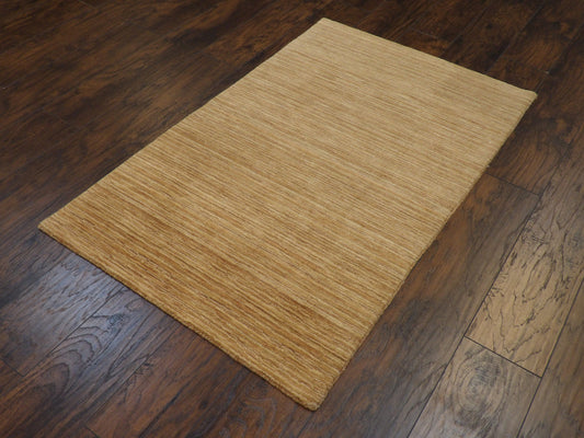 Modern Loom-Knotted 3'0"x5'0" Loom-knotted Rug -w183