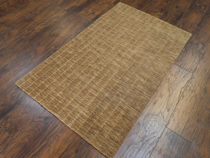 Modern Loom-Knotted 3'0"x5'0" Loom-knotted Rug -w184