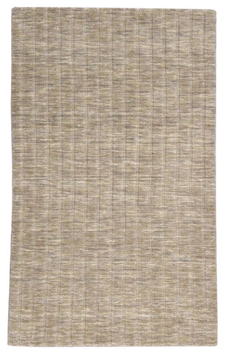 Modern Loom-Knotted 3'0"x5'0" Loom-knotted Rug -w184