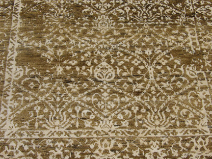 Transitional Broken 3'0"x5'0" Hand-knotted Rug -w188