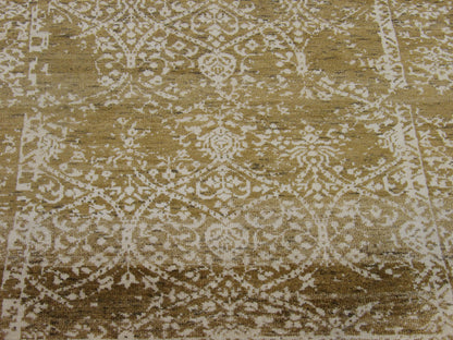Transitional Broken 3'0"x5'0" Hand-knotted Rug -w188