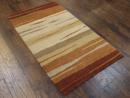 Modern 3'0"x5'0" Hand-knotted Rug -w189