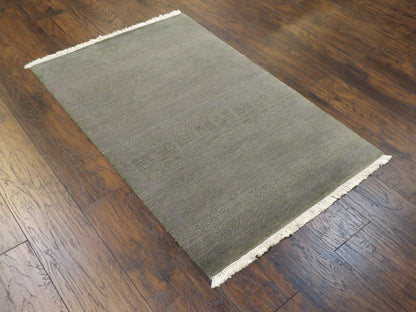 Modern Grass Design 3'0"x5'0" Hand-knotted Rug -w190