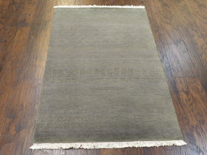 Modern Grass Design 3'0"x5'0" Hand-knotted Rug -w190
