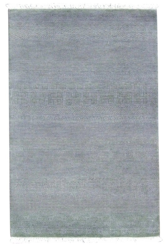 Modern Grass Design 3'0"x5'0" Hand-knotted Rug -w190
