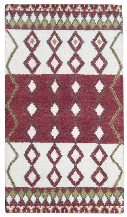 Moroccan 3'0"x5'0" Hand-knotted Rug -w193