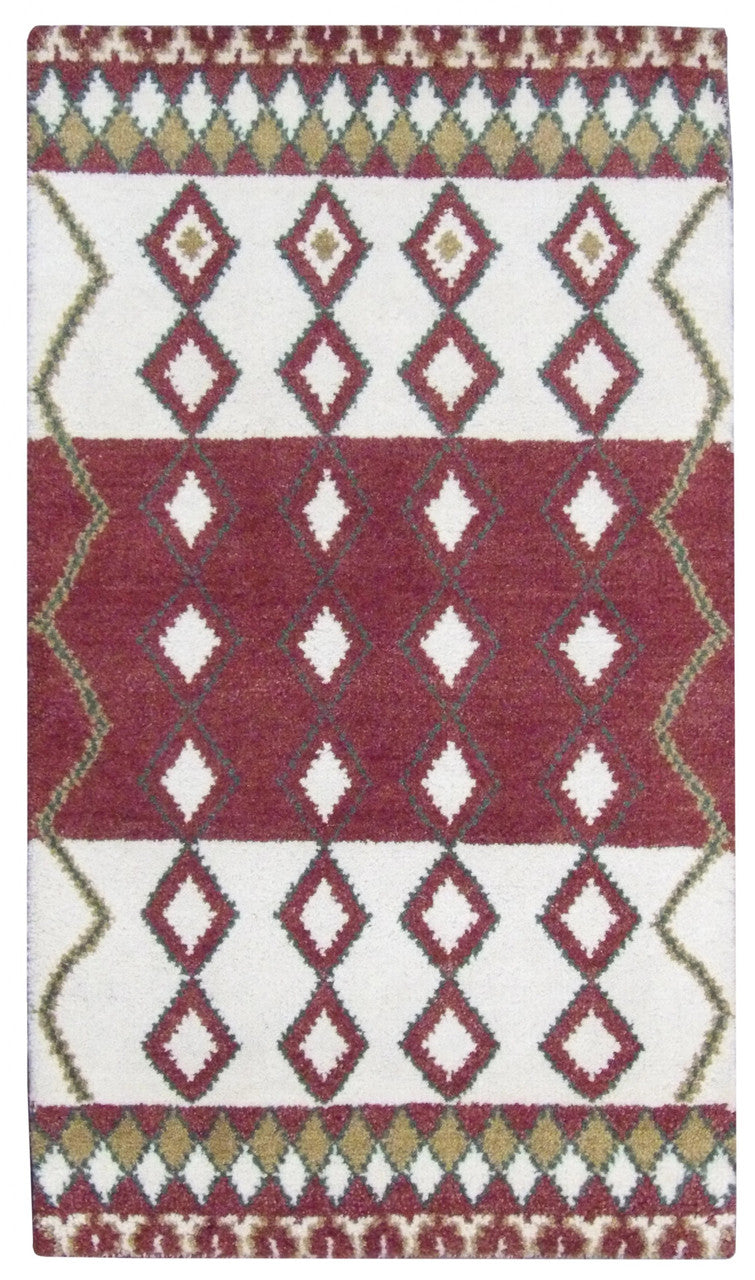Moroccan 3'0"x5'0" Hand-knotted Rug -w193