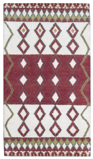 Moroccan 3'0"x5'0" Hand-knotted Rug -w193