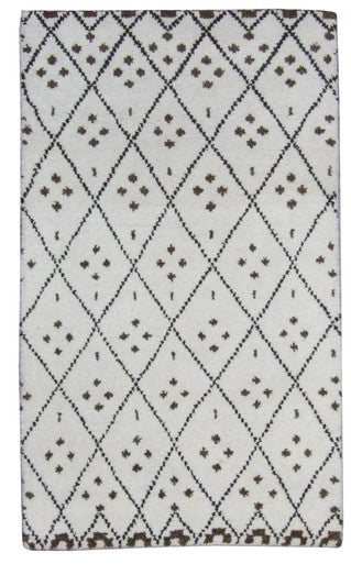 Moroccan 3'0"x5'0" Hand-knotted Rug -w197