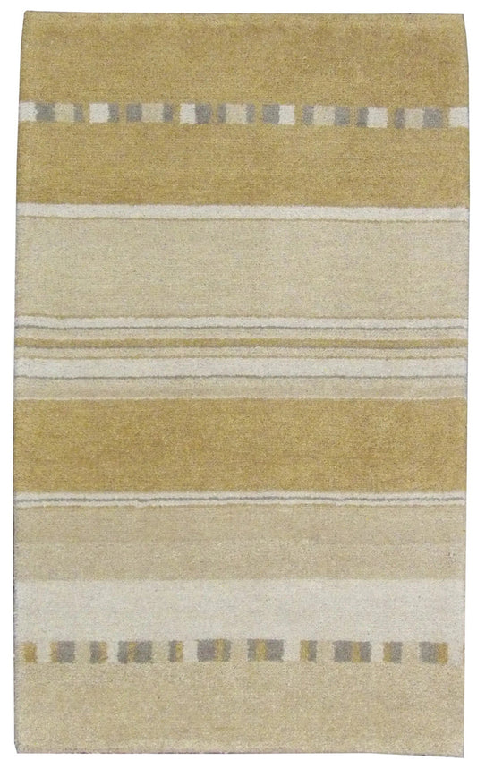 Modern 3'0"x5'0" Hand-knotted Rug -w198