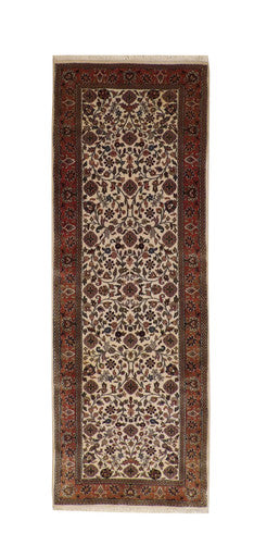 Traditional Indo Mahal Wool Hand Knotted Rug 3.0x10.0 -w20022