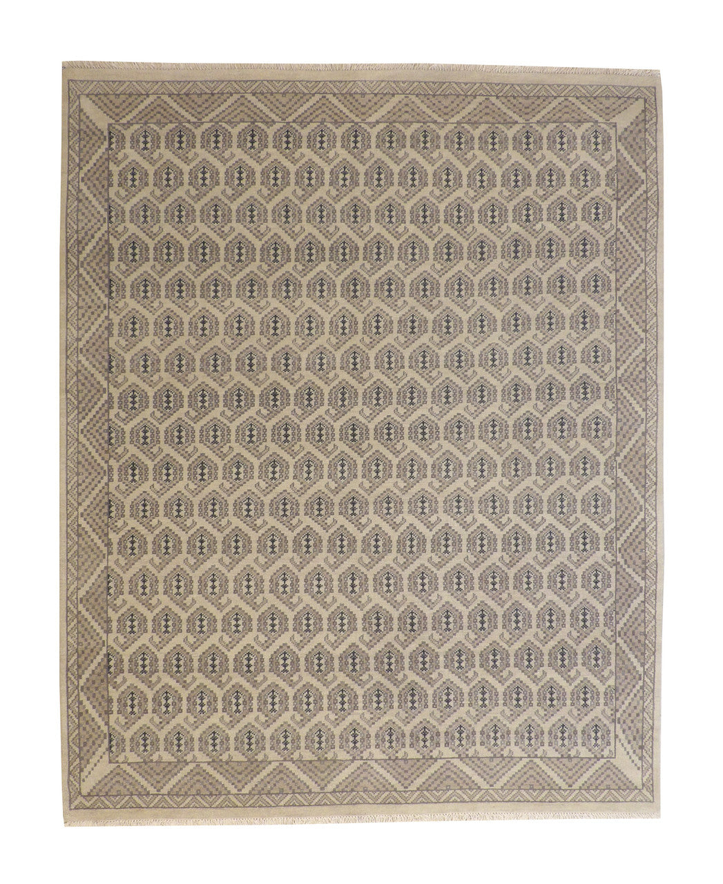 Oushak Kerman Design Wool Hand Knotted Rug 8x10 -w20048