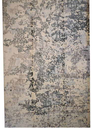 Modern Abstract Broken Design Viscose Handloom 13.0x20.10 -w20050