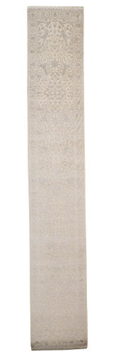 Traditional Haji Jalili Wool/silk Hand Knotted Rug 2.6x15.0 -w20055