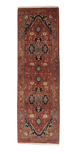 Tribal Indo Sherapi Wool Hand Knotted 2.8x7.11 -w20076