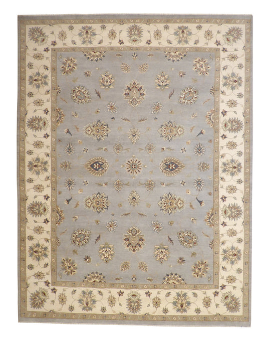 Traditional Agra Zigler Wool Hand knotted Rug 9x12 - w20126