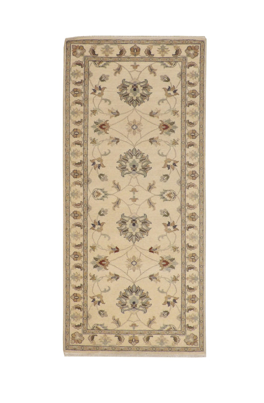 Oushak Indo Zigler Wool Hand Knotted Rug 3.0X7.0 -w20137