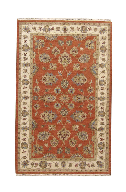 Oushak Agra Chobie Wool Hand Knotted Rug 3x5 - w20138