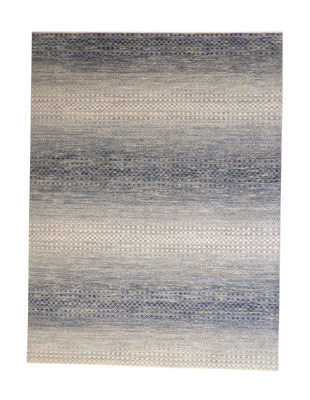 Modern Grass Design Wool Hand knotted Rug 9x12 - w20173