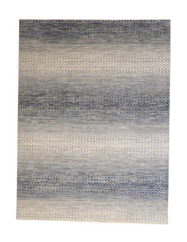 Modern Grass Design Wool Hand knotted Rug 9x12 - w20173