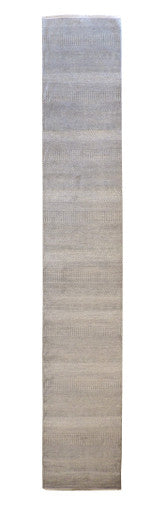 Modern Grass Design Wool/silk Hand Knotted Rug 2.6X16.0 -w20177