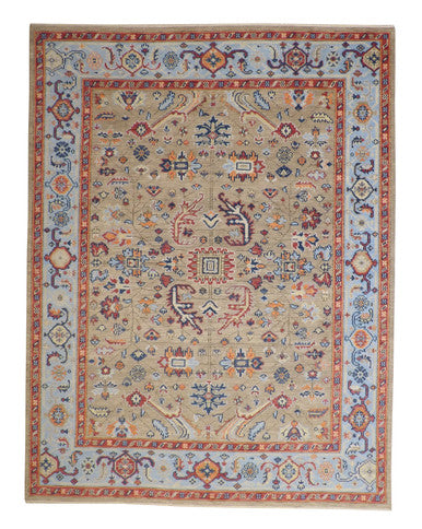 Oushak Colorful Zigler Wool Hand knotted Rug 9x12 - w20179