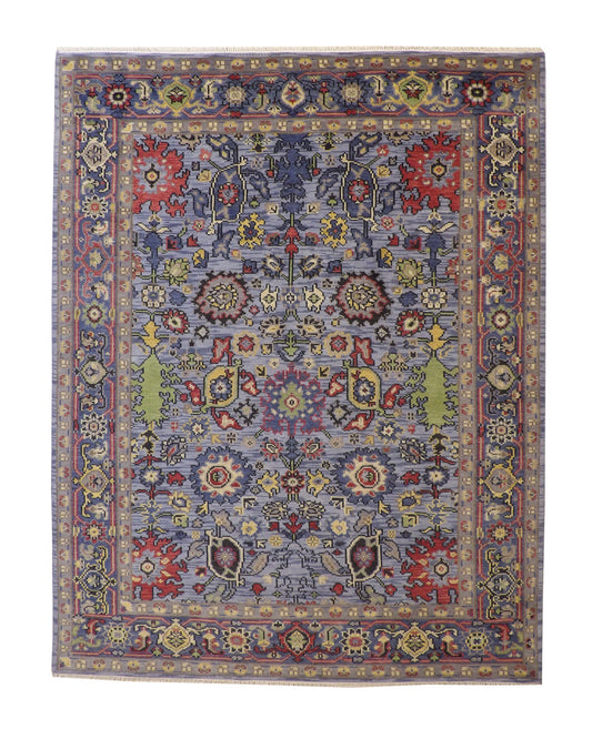 Oushak Colorful Zigler Wool Hand Knotted Rug 8x10 -w20185