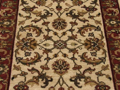 Kashan Jaipur 2'6" x 6'0'' Hand knotted Rug - w202