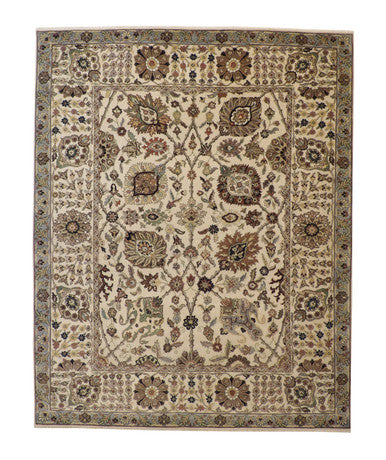 Traditional Fine Sherapi Wool Hand Knotted Rug 8x10 -w20200