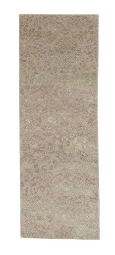 Transistional Abstract Broken Design Wool/Silk Hand Knotted 2.0x6.0 -w2020
