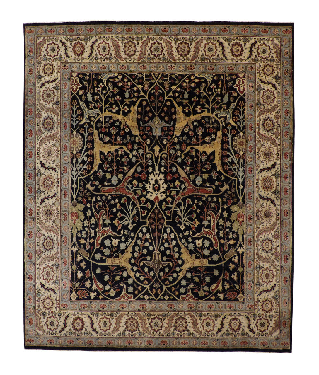 Traditional Fine Sherapi Wool Hand Knotted Rug 8x10 -w20218